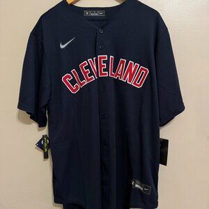 Nike MLB Cleveland Guardians Indians Navy Baseball Jersey T770-IDIZ Men's XL NEW